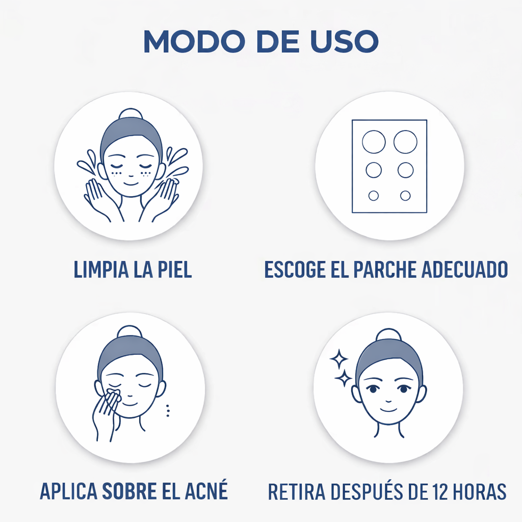 Parches correctores de acné